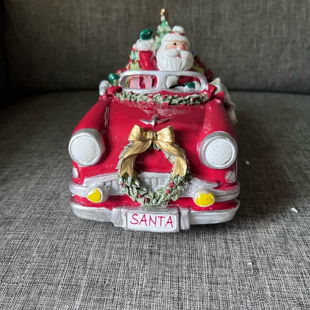 Fitz and Floyd Here Come Santa Claus Festive Car - Picture 2 of 13